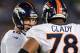 SAN DIEGO, CA - OCTOBER 15: Peyton Manning #18 of the Denver Broncos speaks to Ryan Clady #78 during the game against the San Diego Chargers at Qualcomm Stadium on October 15, 2012 in San Diego, California. (Photo by Harry How/Getty Images)