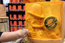 Photo: Here's Notre Dame's Leprechaun Mascot…Made of Cheese