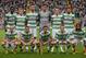 GLASGOW, SCOTLAND - AUGUST 28: Celtic line up for the UEFA Champions League Play-off second leg match between Celtic and Shakhter Karagandy at Celtic Park on August 28, 2013 in Glasgow,Scotland. (Photo by Jeff J Mitchell/Getty Images)