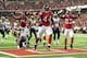 ATLANTA, GA - SEPTEMBER 15: Jason Snelling #44 of the Atlanta Falcons scores a 4th quarter touchdown against the St. Louis Rams at the Georgia Dome on September 15, 2013 in Atlanta, Georgia. (Photo by Scott Cunningham/Getty Images)