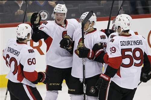 Robinson Scores Another as Senators Top Flames