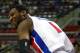 Jan 1, 2013; Auburn Hills, MI, USA; Detroit Pistons center Andre Drummond (1) reacts after making a dunk during the fourth quarter against the Sacramento Kings at The Palace of Auburn Hills. Pistons beat the Kings 103-97. Mandatory Credit: Raj Mehta-USA TODAY Sports