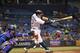 ST. PETERSBURG, FL - SEPTEMBER 16: Infielder Evan Longoria #3 of the Tampa Bay Rays bats against the Texas Rangers September 16, 2013 at Tropicana Field in St. Petersburg, Florida. The Rays won 6 - 2. (Photo by Al Messerschmidt/Getty Images)