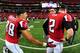 ATLANTA, GA - SEPTEMBER 15: Matt Ryan #2 of the Atlanta Falcons is congratulated by Tony Gonzalez #88 after the game against the St. Louis Rams at the Georgia Dome on September 15, 2013 in Atlanta, Georgia. (Photo by Scott Cunningham/Getty Images)