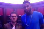 Drummond Gets Michael Buble to Greet Jennette McCurdy