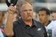 August 9, 2012; Philadelphia, PA USA; Philadelphia Eagles head coach Andy Reid acknowledges the crowd after moment of silence before the game against the Pittsburgh Steelers at the Lincoln Financial Field in Philadelphia. Mandatory Credit: Eric Hartline-USA TODAY Sports