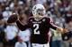 COLLEGE STATION, TX - SEPTEMBER 14: Johnny Manziel #2 of Texas A&M Aggies drops back to pass during the game against the Alabama Crimson Tide at Kyle Field on September 14, 2013 in College Station, Texas. (Photo by Scott Halleran/Getty Images)