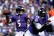 BALTIMORE, MD - SEPTEMBER 15: Joe Flacco #5 of the Baltimore Ravens throws a pass in the first quarter during a game against the Cleveland Browns at M&T Bank Stadium on September 15, 2013 in Baltimore, Maryland. (Photo by Patrick McDermott/Getty Images)