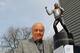 LONDON, ENGLAND - APRIL 03: Fulham chairman Mohamed Al Fayed unveils a statue in tribute to Michael Jackson prior to the Barclays Premier League match between Fulham and Blackpool at Craven Cottage on April 3, 2011 in London, England. (Photo by Ian Walton/Getty Images)