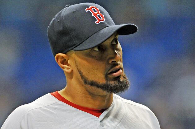 Shane Victorino (Thumb) out Tonight vs. Orioles; Jackie Bradley in CF