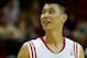 HOUSTON, TX - JANUARY 26: Jeremy Lin #7 of the Houston Rockets celebrates a play on the court during the game against the Brooklyn Nets at Toyota Center on January 26, 2013 in Houston, Texas. NOTE TO USER: User expressly acknowledges and agrees that, by downloading and or using this photograph, User is consenting to the terms and conditions of the Getty Images License Agreement. (Photo by Scott Halleran/Getty Images)