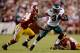 LANDOVER, MD - SEPTEMBER 09: Running back Bryce Brown #34 of the Philadelphia Eagles runs the ball in the first half against strong safety Bacarri Rambo #24 of the Washington Redskins at FedExField on September 9, 2013 in Landover, Maryland. (Photo by Patrick Smith/Getty Images)