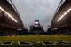 SEATTLE, WA - SEPTEMBER 15: Rain falls to delay the game between the San Francisco 49ers and the Seattle Seahawks at Qwest Field on September 15, 2013 in Seattle, Washington. (Photo by Jonathan Ferrey/Getty Images)