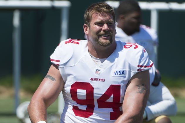 Justin Smith Back at 49ers Practice