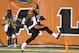 Sep 16, 2013; Cincinnati, OH, USA; Cincinnati Bengals running back Giovani Bernard (25) scores a touchdown against the Pittsburgh Steelers at Paul Brown Stadium. Cincinnati won the game 20-10. Mandatory Credit: Greg Bartram-USA TODAY Sports