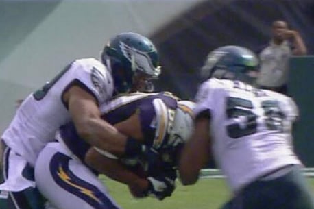 DeMeco Ryans Fined $21K for Hit on Malcom Floyd