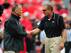 ATHENS, GA - SEPTEMBER 21: Head Coach Mark Richt of the Georgia Bulldogs (L) greets Head Coach Dan McCarney of the North Texas Mean Green before the game at Sanford Stadium on September 21, 2013 in Athens, Georgia. (Photo by Scott Cunningham/Getty Images)