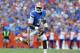 GAINESVILLE, FL - SEPTEMBER 21: Quarterback Tyler Murphy #3 of the Florida Gators rushes upfield in the 2nd quarter against the Tennessee Volunteers September 21, 2013 at Ben Hill Griffin Stadium at Florida Field in Gainesville, Florida. (Photo by Al Messerschmidt/Getty Images)