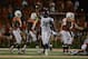 Sep 14, 2013; Austin, TX, USA; Mississippi Rebels linebacker Mike Marry (38) reacts after a fumble recovery against the Texas Longhorns during the second half at Darrell K Royal-Texas Memorial Stadium. Ole Miss beat Texas 44-23. Mandatory Credit: Brendan Maloney-USA TODAY Sports