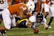 December 28, 2011, San Diego, CA: California Bears wide receiver Marvin Jones (1) attempts to recover a fumble on a kick off during the first quarter of the Holiday Bowl against Texas Longhorns linebacker Jordan Hicks (3) at Qualcomm Stadium. Mandatory Credit: Jody Gomez-USA TODAY Sports