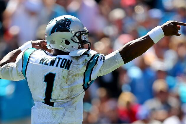 Newton Totals 268 Yds and 4 TDs in Rout