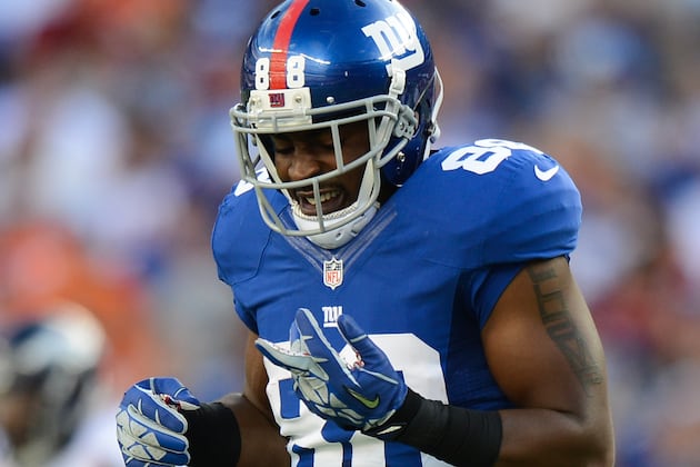 Giants' Hakeem Nicks Goes Without a Catch in His Hometown