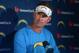 Jun 12, 2013; San Diego, CA, USA; San Diego Chargers coach Mike McCoy at minicamp press conference at Chargers Park. Mandatory Credit: Kirby Lee-USA TODAY Sports