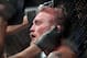 Sep 21, 2013; Toronto, Ontario, CAN; Alexander Gustafsson is examined between rounds against Jon Jones (not pictured) during their light heavyweight championship bout at UFC 165 at the Air Canada Centre. Mandatory Credit: Tom Szczerbowski-USA TODAY Sports