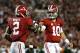 TUSCALOOSA, AL - SEPTEMBER 21: DeAndrew White #2 of the Alabama Crimson Tide celebrates his touchdown reception from AJ McCarron #10 against the Colorado State Rams at Bryant-Denny Stadium on September 21, 2013 in Tuscaloosa, Alabama. (Photo by Kevin C. Cox/Getty Images)