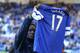 LIVERPOOL, ENGLAND - SEPTEMBER 14: Romelu Lukaku of Everton waves to the crowd prior to the Barclays Premier League match between Everton and Chelsea at Goodison Park on September 14, 2013 in Liverpool, England. (Photo by Clive Brunskill/Getty Images)