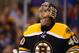 BOSTON, MA - SEPTEMBER 23: Tuukka Rask #40 of the Boston Bruins stands in goal in the second period against the Washington Capitals during the preseason game on September 23, 2013 at TD Garden in Boston, Massachusetts. (Photo by Jared Wickerham/Getty Images)