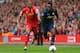 LIVERPOOL, ENGLAND - SEPTEMBER 01: Glen Johnson of Liverpool competes with Danny Welbeck of Manchester United during the Barclays Premier League match between Liverpool and Manchester United at Anfield on September 01, 2013 in Liverpool, England. (Photo by Alex Livesey/Getty Images)