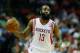 HOUSTON, TX - APRIL 12: James Harden #13 of the Houston Rockets brings the ball up court during the game against the Memphis Grizzlies at the Toyota Center on April 12, 2013 in Houston, Texas. NOTE TO USER: User expressly acknowledges and agrees that, by downloading and or using this photograph, User is consenting to the terms and conditions of the Getty Images License Agreement. (Photo by Scott Halleran/Getty Images)