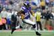 MINNEAPOLIS, MN - SEPTEMBER 22: Cordarrelle Patterson #84 of the Minnesota Vikings carries the football during the game against the Cleveland Browns on September 22, 2013 at Mall of America Field at the Hubert H. Humphrey Metrodome in Minneapolis, Minnesota. (Photo by Hannah Foslien/Getty Images)