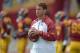 Sep 21, 2013; Los Angeles, CA, USA; Southern California Trojans coach Lane Kiffin before the game against the Utah State Aggies at the Los Angeles Memorial Coliseum. Mandatory Credit: Kirby Lee-USA TODAY Sports