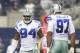 Dallas sack leaders DeMarcus Ware (94) and Jason Hatcher (97)