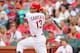 ST. LOUIS, MO - SEPTEMBER 15: Matt Carpenter #13 of the St. Louis Cardinals hits a two-RBI single against the Seattle Mariners in the fourth inning at Busch Stadium on September 15, 2013 in St. Louis, Missouri. (Photo by Dilip Vishwanat/Getty Images)