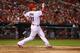 ST. LOUIS, MO - AUGUST 26: Allen Craig #21 of the St. Louis Cardinals hits a grand slam against reliever J.J. Hoover #60 of the Cincinnati Reds in the seventh inning at Busch Stadium on August 26, 2013 in St. Louis, Missouri. (Photo by Dilip Vishwanat/Getty Images)