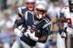 FOXBORO, MA - SEPTEMBER 22: Aaron Dobson #17 of the New England Patriots runs upfield against the Tampa Bay Buccaneers during the first half at Gillette Stadium on September 22, 2013 in Foxboro, Massachusetts. (Photo by Winslow Townson/Getty Images)