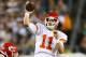 PHILADELPHIA, PA - SEPTEMBER 19: Alex Smith #11 of the Kansas City Chiefs passes the ball in the second quarter against the Philadelphia Eagles at Lincoln Financial Field on September 19, 2013 in Philadelphia, Pennsylvania. (Photo by Elsa/Getty Images)