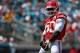 JACKSONVILLE, FL - SEPTEMBER 08: Justin Houston #50 of the Kansas City Chiefs celebrates a sack during a game against the Jacksonville Jaguarsat EverBank Field on September 8, 2013 in Jacksonville, Florida. (Photo by Mike Ehrmann/Getty Images)