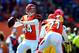 Sep 22, 2013; Cincinnati, OH, USA; Cincinnati Bengals quarterback Andy Dalton (14) throws a pass during the second quarter against the Green Bay Packers at Paul Brown Stadium. Mandatory Credit: Andrew Weber-USA TODAY Sports