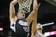 April 14, 2013; Houston, TX, USA; Sacramento Kings center Cole Aldrich (45) dunks the ball against the Houston Rockets in the fourth quarter at the Toyota Center. The Rockets defeated the Kings 121-100. Mandatory Credit: Brett Davis-USA TODAY Sports