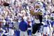 Sep 8, 2013; Orchard Park, NY, USA; New England Patriots wide receiver Danny Amendola (80) catches a pass against the Buffalo Bills during the second half at Ralph Wilson Stadium. Patriots beat the Bills 23-21. Mandatory Credit: Kevin Hoffman-USA TODAY Sports
