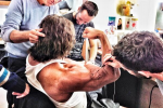 The Rock Is Looking Pretty Jacked on the Set of 'Hercules'