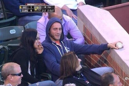 CM Punk & AJ Lee Attend Cubs Game (Photo)