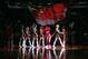 Apr 12, 2013; Toronto, Ontario, CAN; The Toronto Raptors mascot comes onto the court with the cheerleaders at the start of a game against the Chicago Bulls at the Air Canada Centre. Mandatory Credit: John E. Sokolowski-USA TODAY Sports