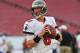 TAMPA, FL - AUGUST 29: Quarterback Mike Glennon #8 of the Tampa Bay Buccaneers warms up for play against the Washington Redskins August 29, 2013 at Raymond James Stadium in Tampa, Florida. (Photo by Al Messerschmidt/Getty Images)