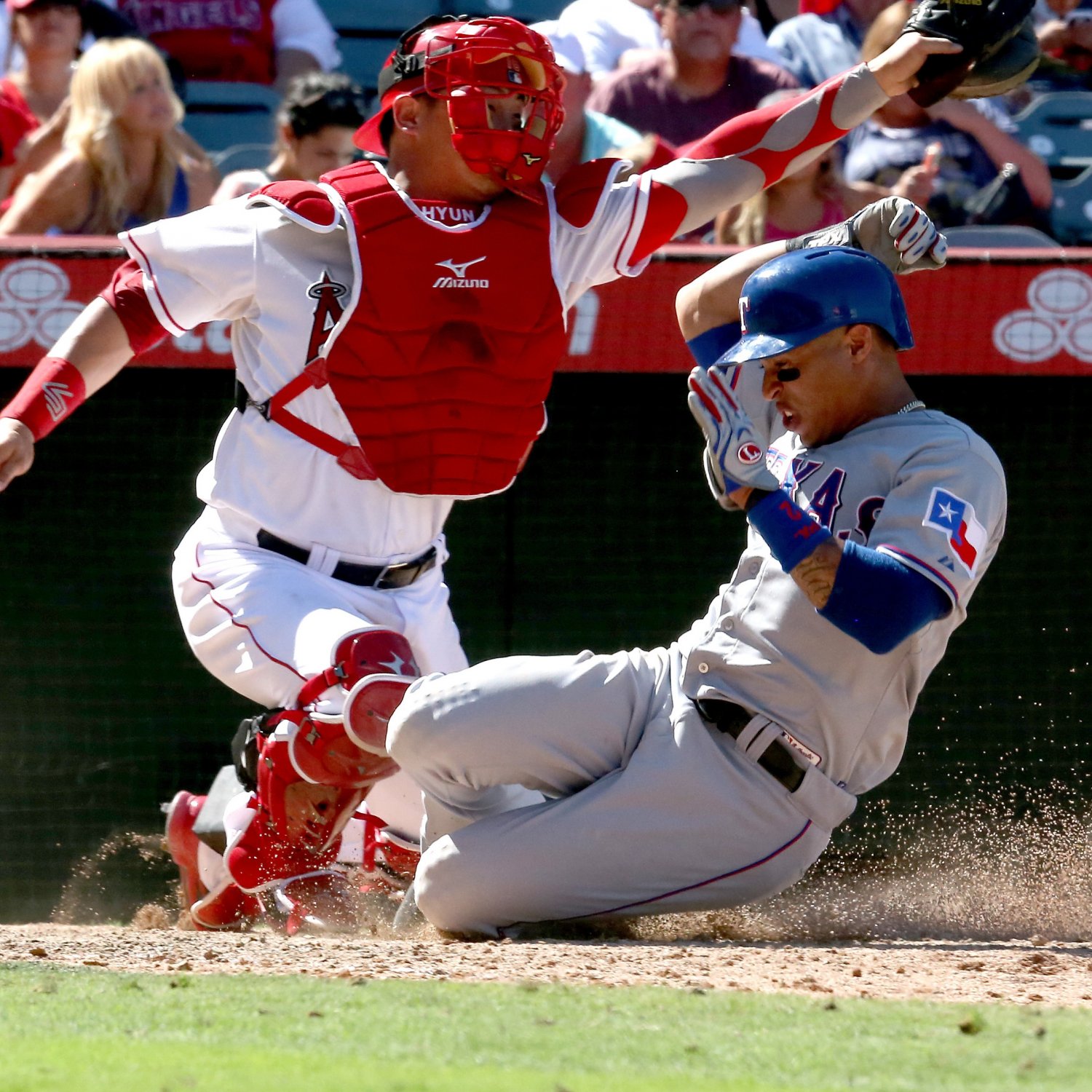 In their first deal of the trade season, the Texas Rangers have acquired a pitching prospect, a veteran outfielder and a reliever from the San Francisco Giants.