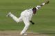 WORCESTER, UNITED KINGDOM - AUGUST 30: Essex bowler Mervyn Westfield sends down a delivery during the first day of the Liverpool and Victoria county championship division two match between Worcestershire and Essex, at New Road on August 30, 2006 in Worcester, England. (Photo by Stu Forster/Getty Images)